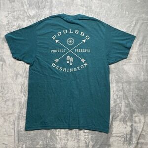 Prairie Mountain Poulsbo Washington Protect Preserve Graphic T Shirt Mens Large